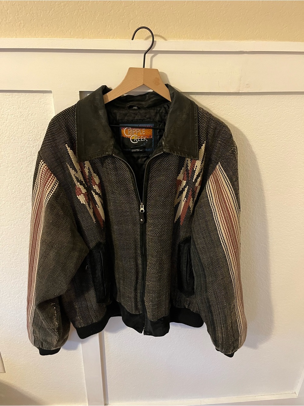 Cripple Creek Men's Large Genuine Leather Western Coat